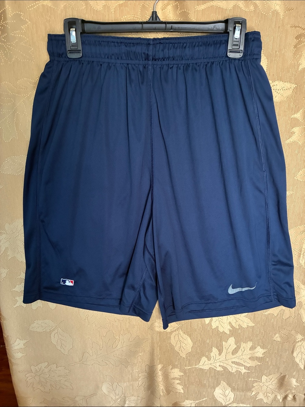 Nike Men's Dark Navy Athletic Shorts with Swoosh